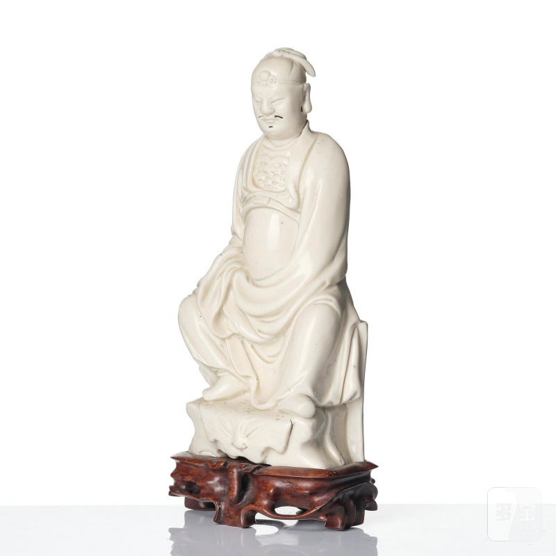 A blanc de chine figure of Guandi, - 图2